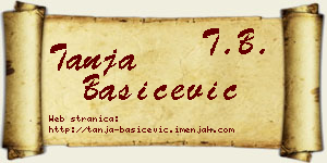 Tanja Bašičević vizit kartica